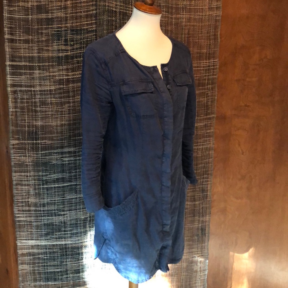 Three Dots linen tunic